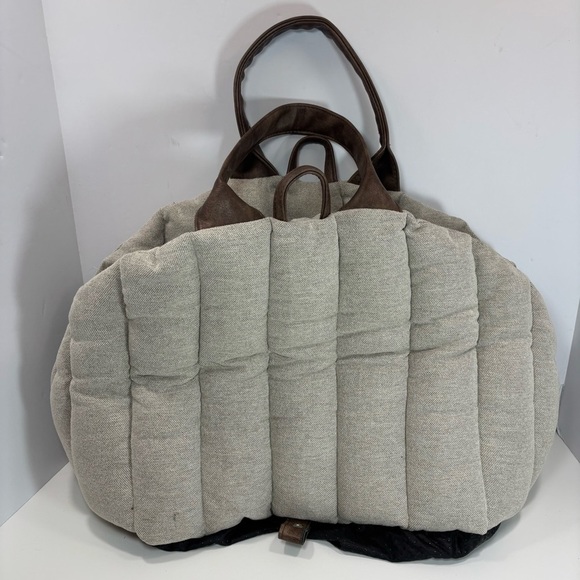 NWT Peppy Buddies Small Pet Dog Cat Carrier Bag Gray Brown Handles Org. $148 - Picture 5 of 7